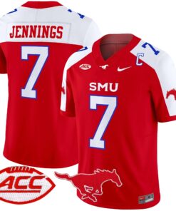 SMU Mustangs 2025 Vapor Limited Jersey - All Stitched 68 1728550420911eec4368