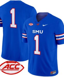 SMU Mustangs 2025 Vapor Limited Jersey - All Stitched 55 17285504209cd219a169