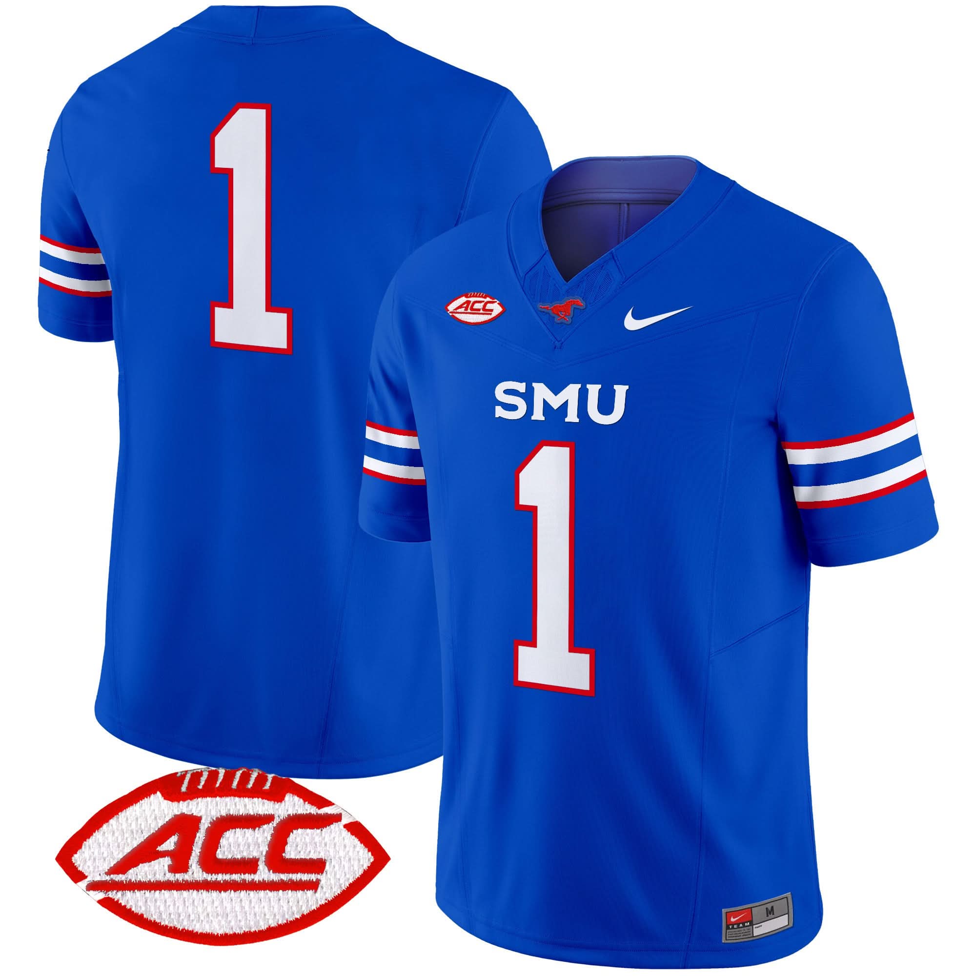 SMU Mustangs 2025 Vapor Limited Jersey - All Stitched 21 SMU Mustangs 2025 Vapor Limited Jersey - All Stitched - Image 21