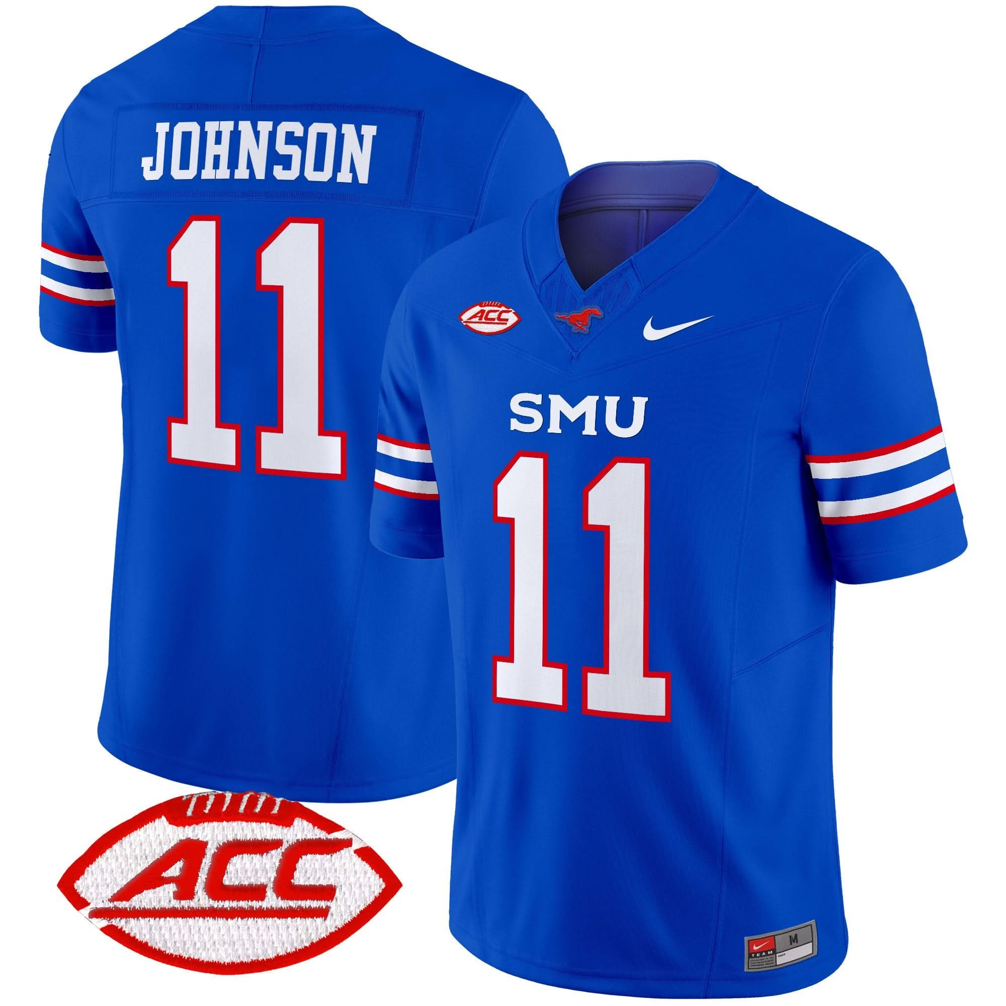 SMU Mustangs 2025 Vapor Limited Jersey - All Stitched 18 SMU Mustangs 2025 Vapor Limited Jersey - All Stitched - Image 18