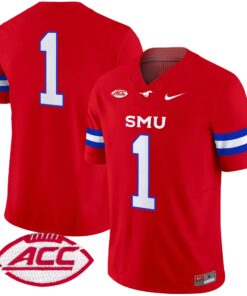 SMU Mustangs 2025 Vapor Limited Jersey - All Stitched 63 1728550420af4a6b32e6