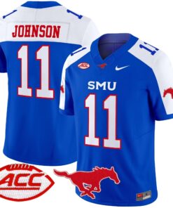 SMU Mustangs 2025 Vapor Limited Jersey - All Stitched 64 1728550420b759897aef