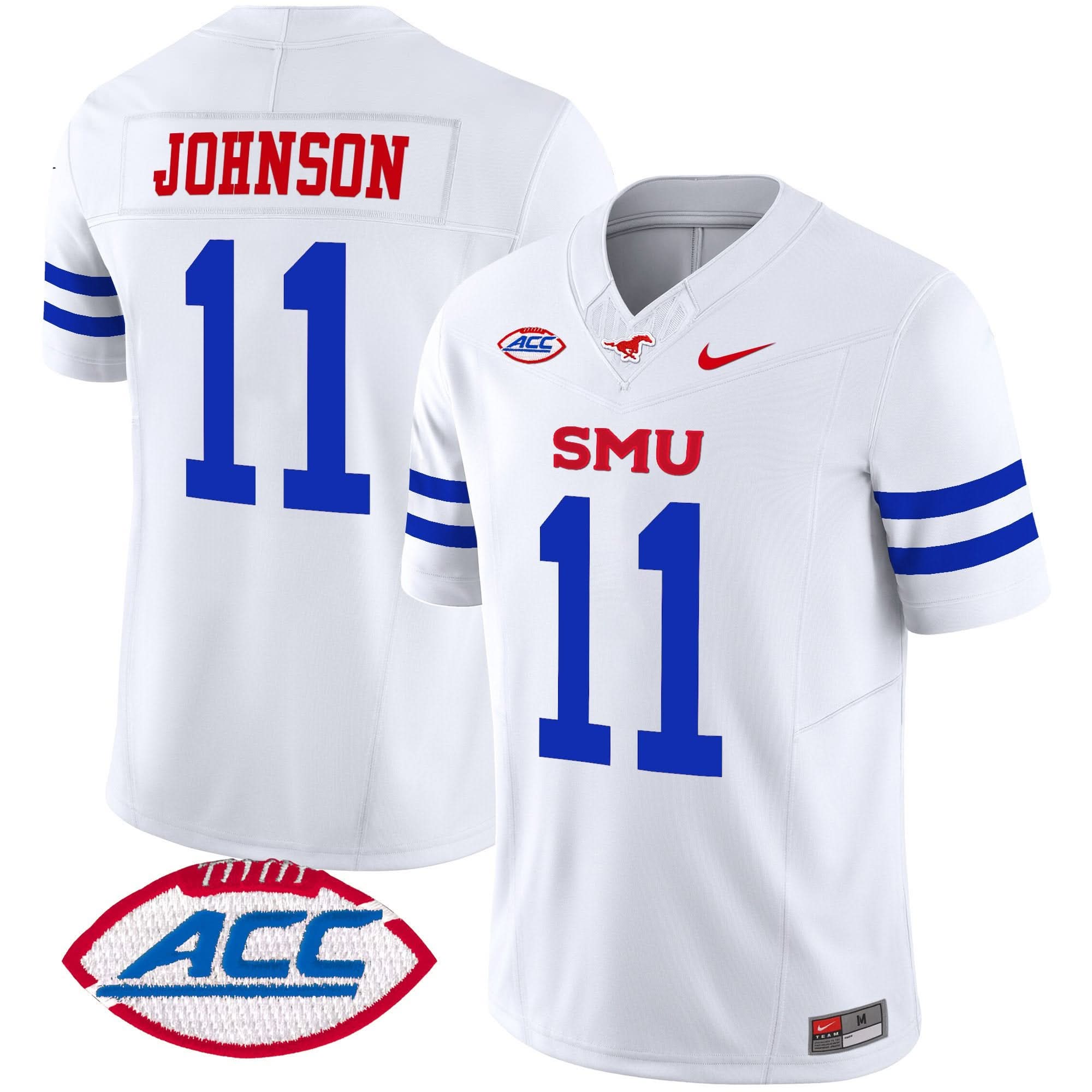SMU Mustangs 2025 Vapor Limited Jersey - All Stitched 10 SMU Mustangs 2025 Vapor Limited Jersey - All Stitched - Image 10