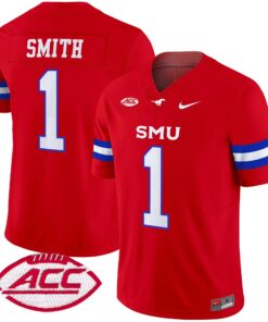 SMU Mustangs 2025 Vapor Limited Jersey - All Stitched 58 1728550420cbaba38899