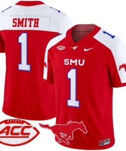 SMU Mustangs 2025 Vapor Limited Jersey - All Stitched 69 1728550420fc6f52bad5