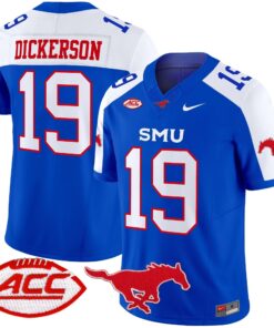 SMU Mustangs 2025 Vapor Limited Jersey - All Stitched 65 1728550421dc0b05b339
