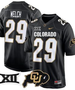 Colorado Buffaloes Big 12 XII Patch Game Jersey V2 - All Stitched 51 173104932925f4163e47 3