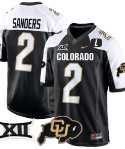 Colorado Buffaloes Big 12 XII Patch Game Jersey V2 - All Stitched