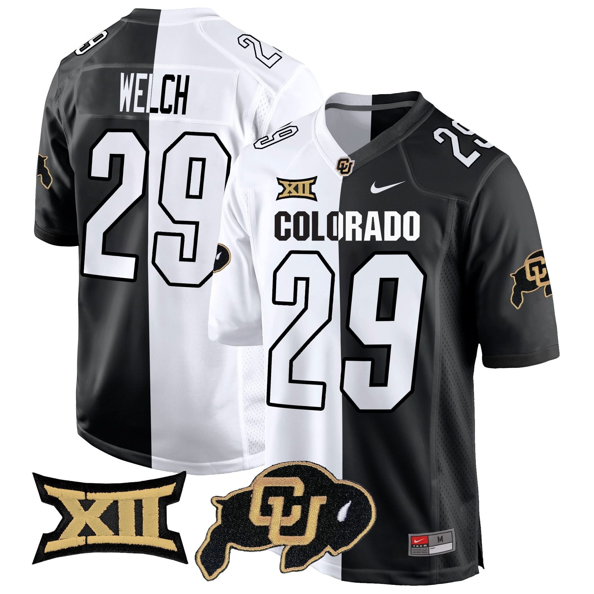 Colorado Buffaloes Big 12 XII Patch Game Jersey V2 - All Stitched 39 Colorado Buffaloes Big 12 XII Patch Game Jersey V2 - All Stitched - Image 39