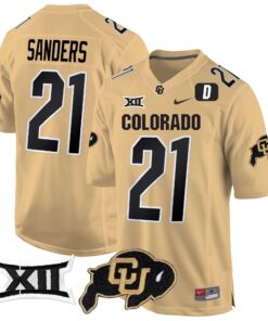 Colorado Buffaloes Big 12 XII Patch Game Jersey V2 - All Stitched 76 17310493300173f20527 3