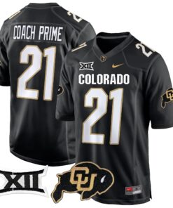 Colorado Buffaloes Big 12 XII Patch Game Jersey V2 - All Stitched 54 17310493308ce57261df 3