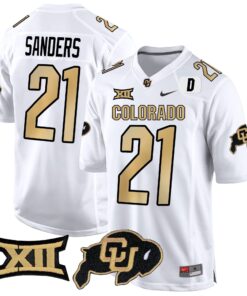 Colorado Buffaloes Big 12 XII Patch Game Jersey V2 - All Stitched 58 1731049330aa3ea9065f 3
