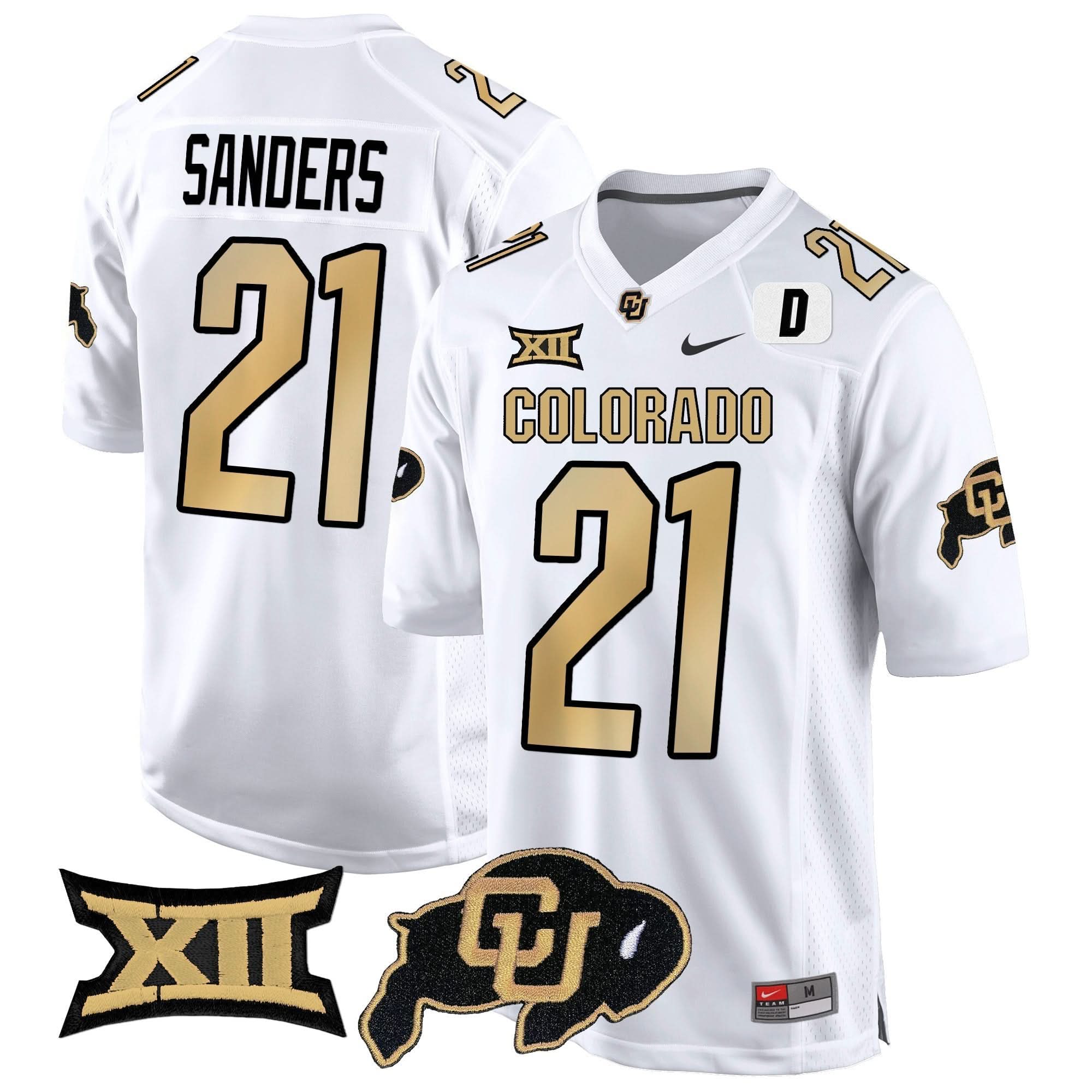 Colorado Buffaloes Big 12 XII Patch Game Jersey V2 - All Stitched 11 Colorado Buffaloes Big 12 XII Patch Game Jersey V2 - All Stitched - Image 11