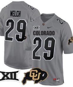 Colorado Buffaloes Big 12 XII Patch Game Jersey V2 - All Stitched 68 1731049331175fb840f7 3