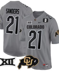 Colorado Buffaloes Big 12 XII Patch Game Jersey V2 - All Stitched 67 173104933146af8119d1 3