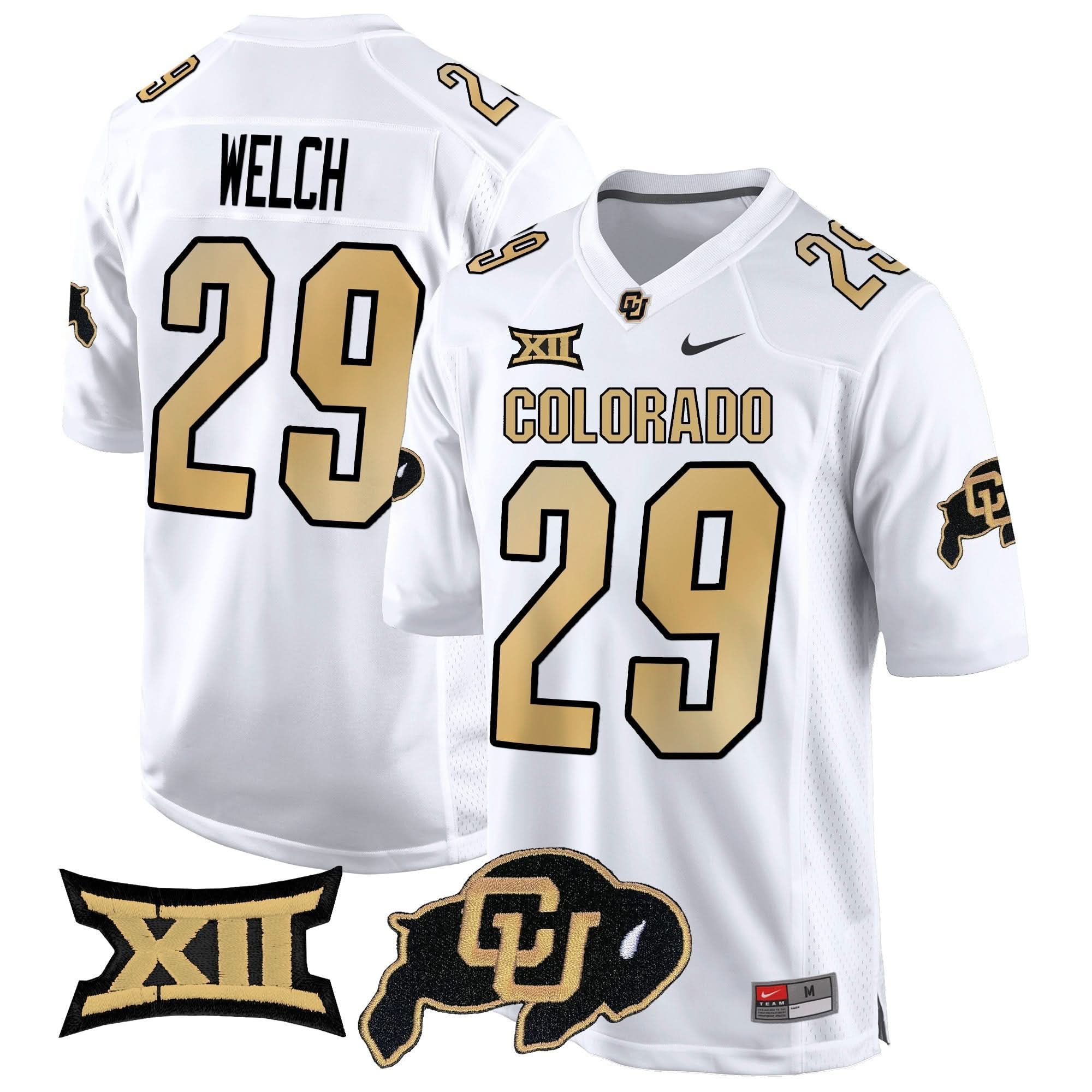 Colorado Buffaloes Big 12 XII Patch Game Jersey V2 - All Stitched 13 Colorado Buffaloes Big 12 XII Patch Game Jersey V2 - All Stitched - Image 13