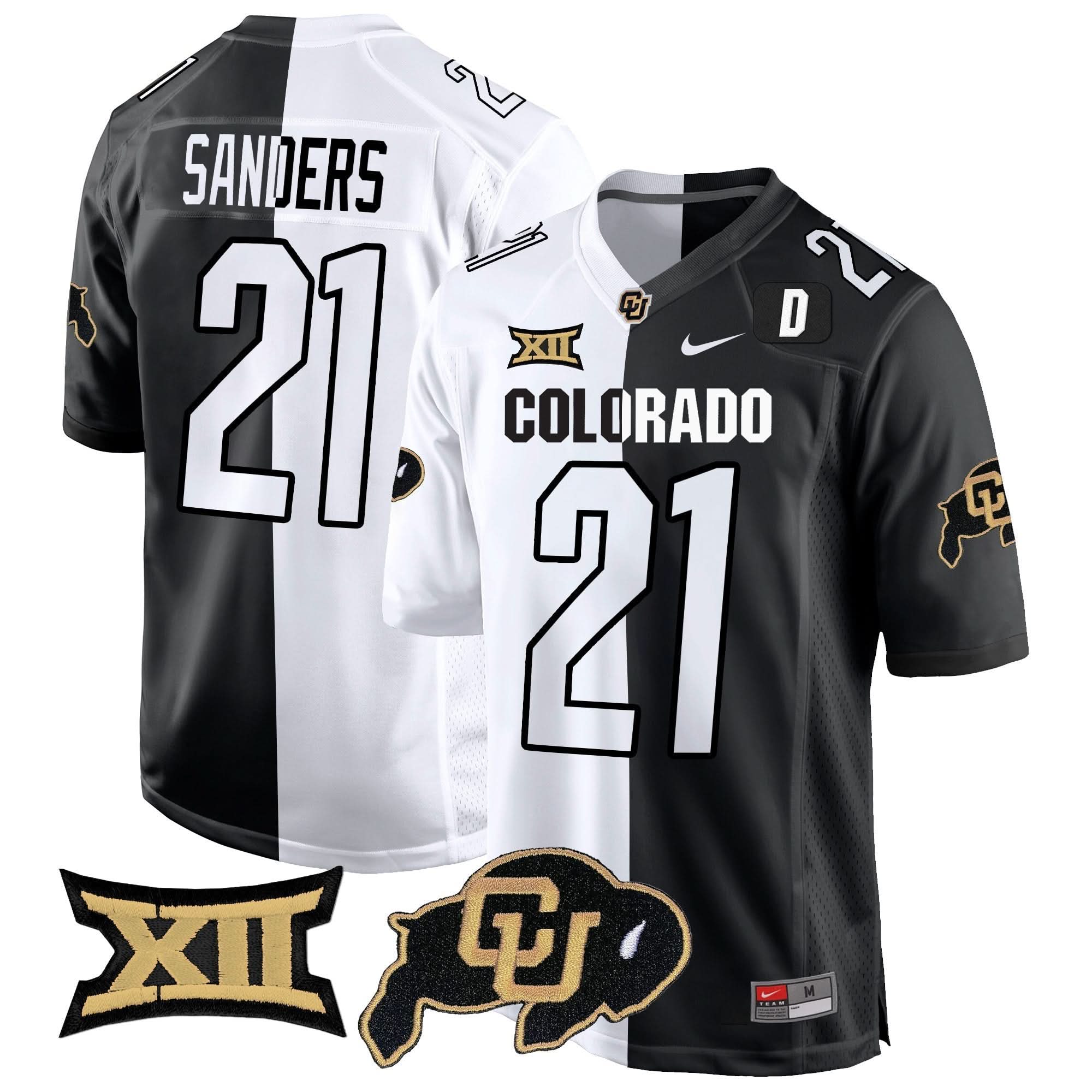 Colorado Buffaloes Big 12 XII Patch Game Jersey V2 - All Stitched 38 Colorado Buffaloes Big 12 XII Patch Game Jersey V2 - All Stitched - Image 38