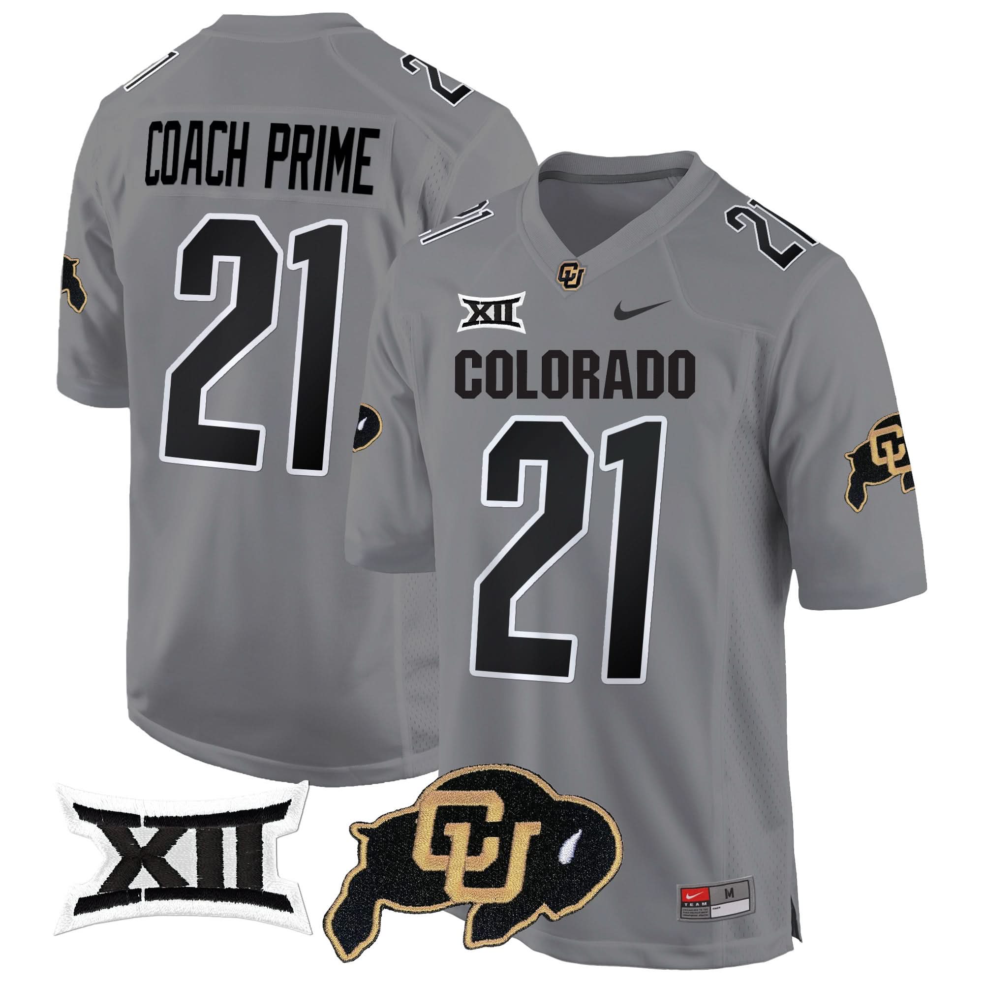 Colorado Buffaloes Big 12 XII Patch Game Jersey V2 - All Stitched 25 Colorado Buffaloes Big 12 XII Patch Game Jersey V2 - All Stitched - Image 25
