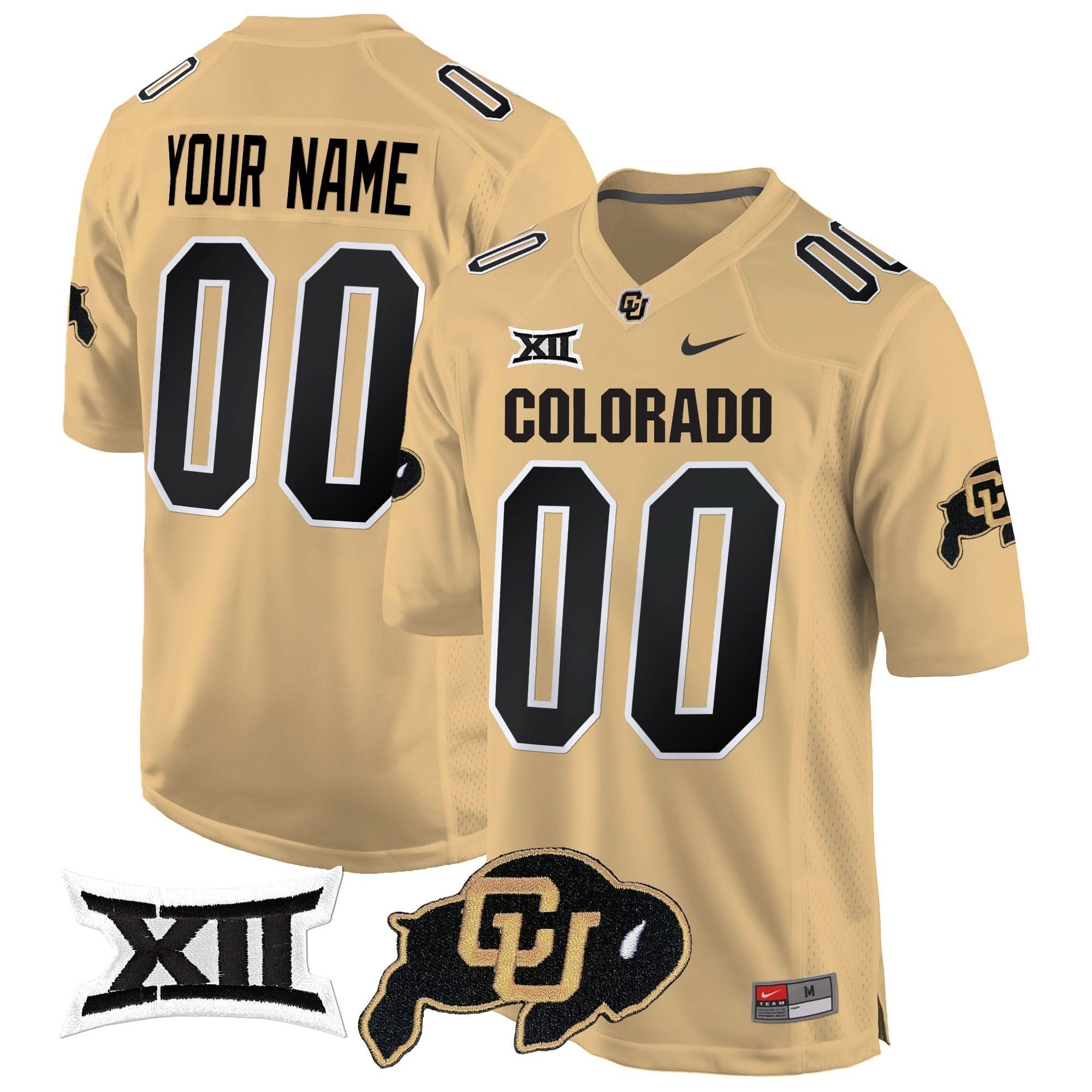 Custom Colorado Buffaloes Jersey Big 12 XII Patch Game V2 - All Stitched Colors 5 Custom Colorado Buffaloes Jersey Big 12 XII Patch Game V2 - All Stitched Colors - Image 5