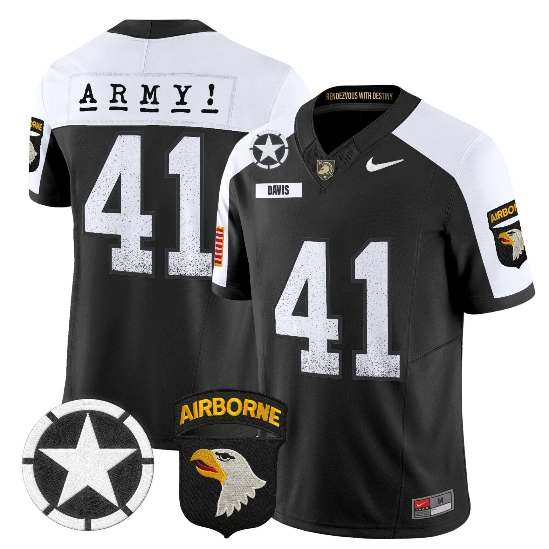 Army Black Knights 2025 Screaming Eagles Vapor Limited Jersey - All Stitched 21 Army Black Knights 2025 Screaming Eagles Vapor Limited Jersey - All Stitched - Image 21