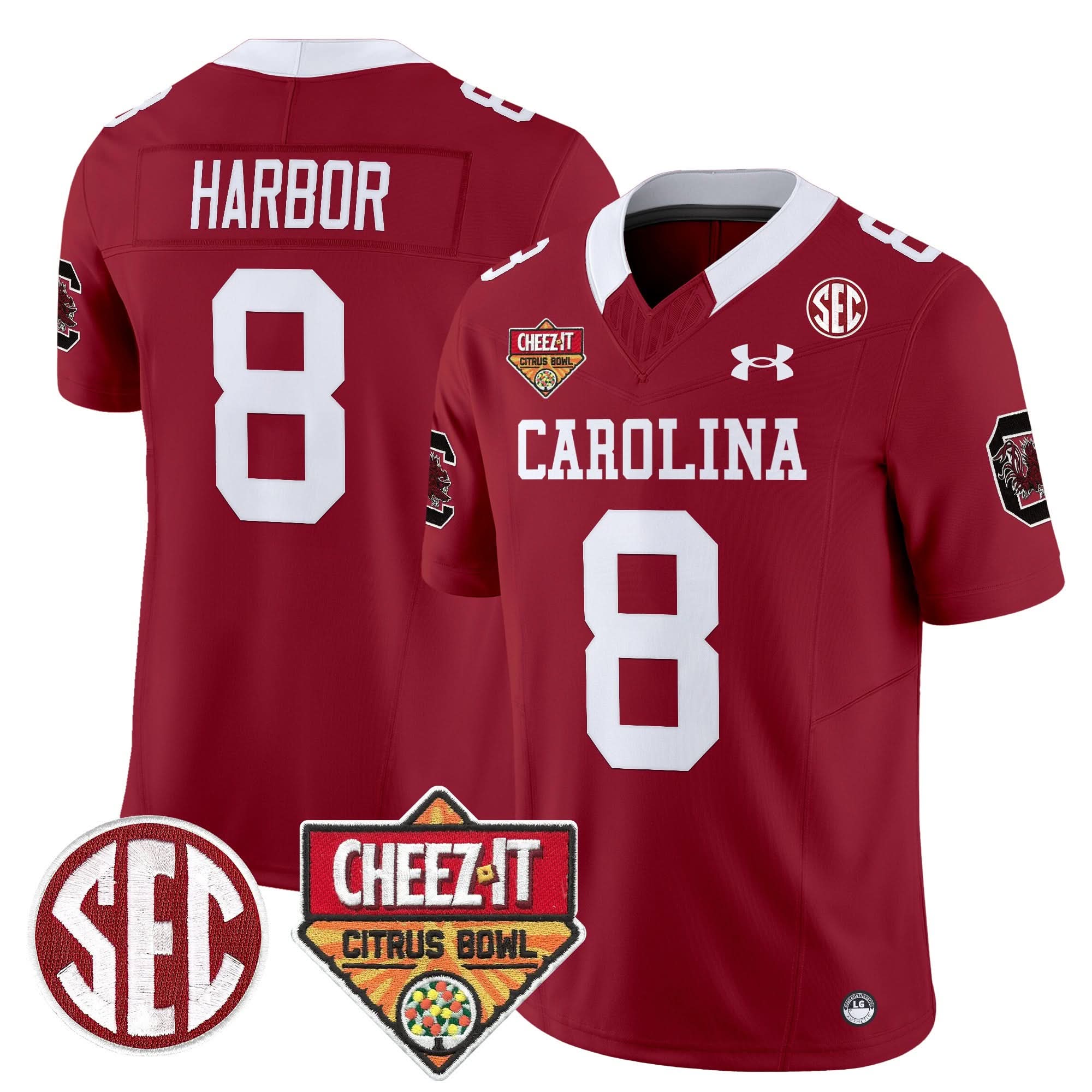 South Carolina Gamecocks 1980 Throwback Cheez-It Citrus Bowl Patch Vapor Limited Jersey - All Stitched 36 South Carolina Gamecocks 1980 Throwback Cheez-It Citrus Bowl Patch Vapor Limited Jersey - All Stitched - Image 36