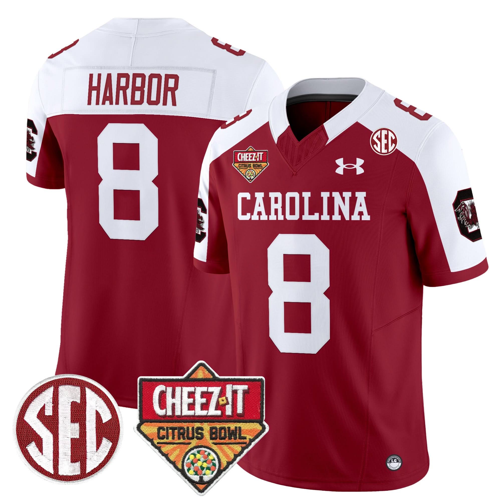 South Carolina Gamecocks 1980 Throwback Cheez-It Citrus Bowl Patch Vapor Limited Jersey - All Stitched 22 South Carolina Gamecocks 1980 Throwback Cheez-It Citrus Bowl Patch Vapor Limited Jersey - All Stitched - Image 22