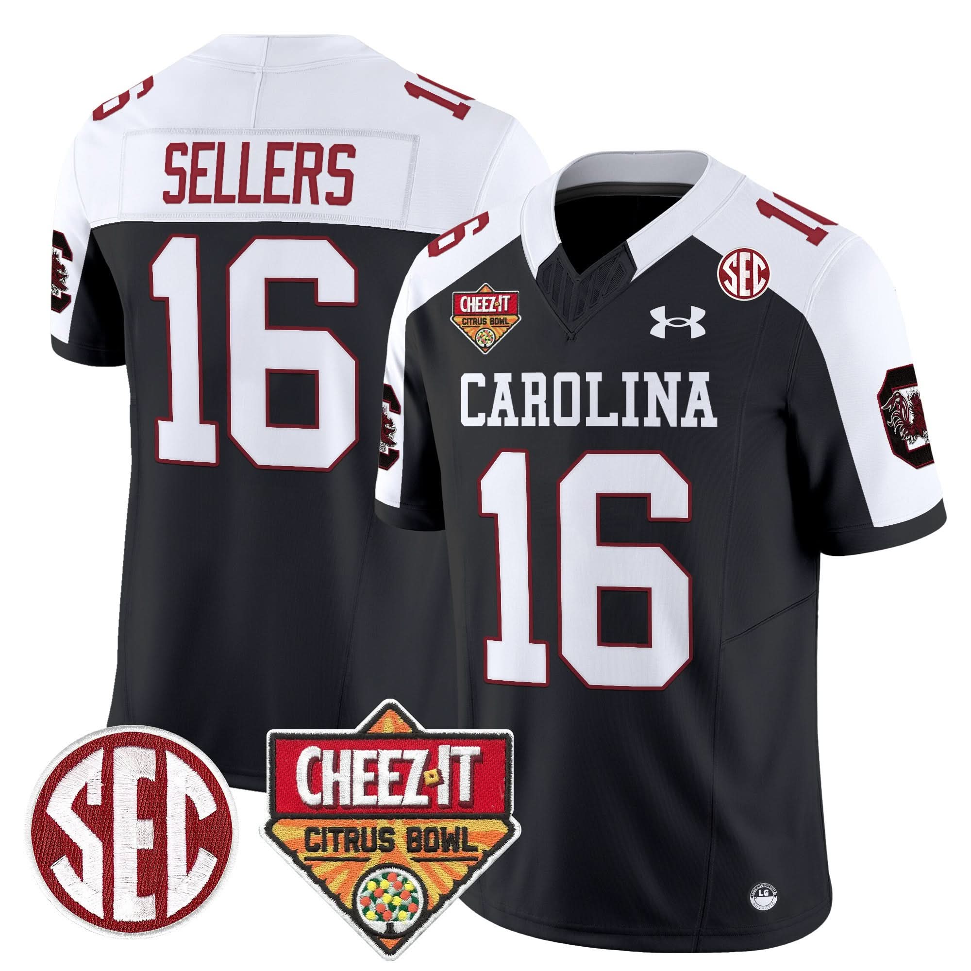 South Carolina Gamecocks 1980 Throwback Cheez-It Citrus Bowl Patch Vapor Limited Jersey - All Stitched 28 South Carolina Gamecocks 1980 Throwback Cheez-It Citrus Bowl Patch Vapor Limited Jersey - All Stitched - Image 28