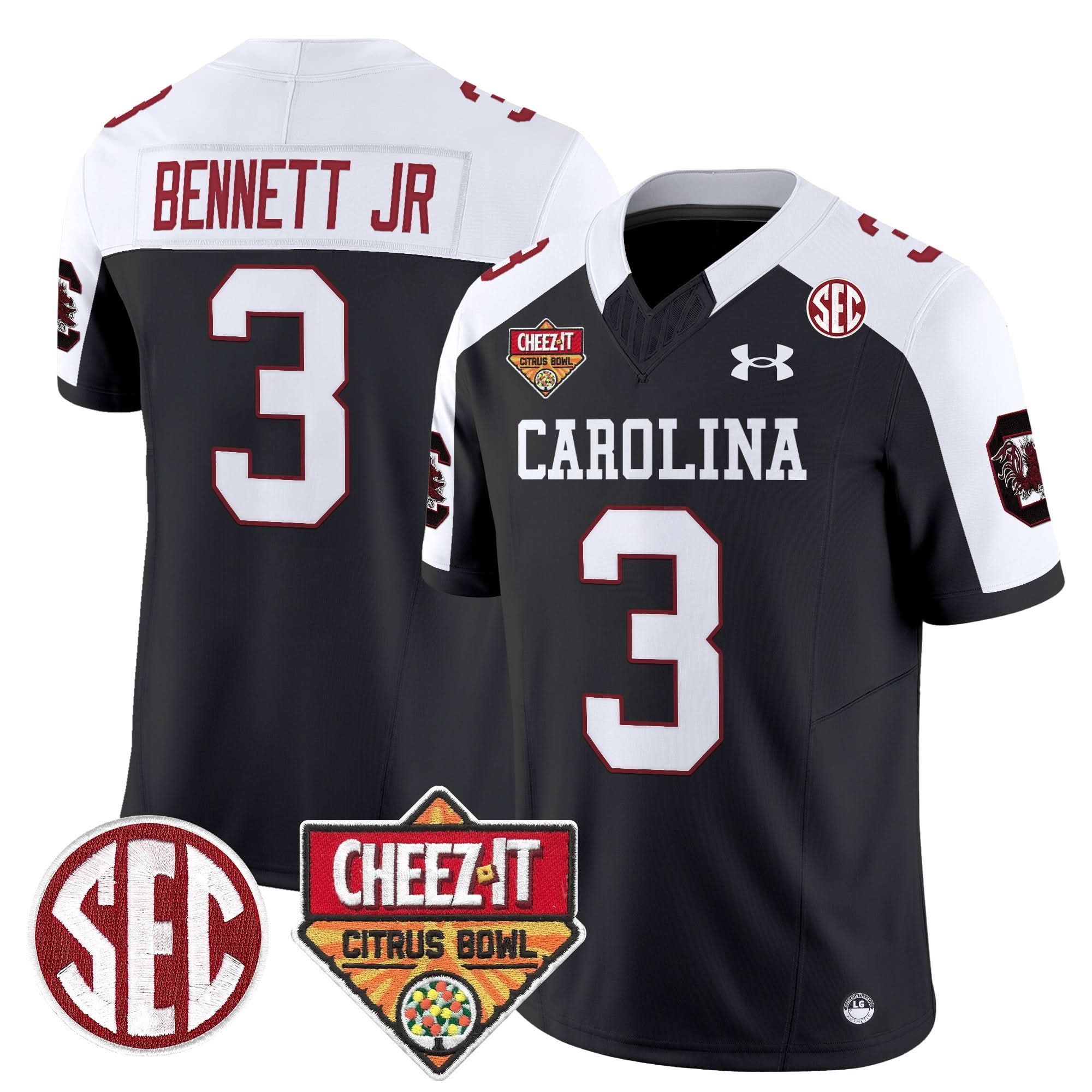 South Carolina Gamecocks 1980 Throwback Cheez-It Citrus Bowl Patch Vapor Limited Jersey - All Stitched 30 South Carolina Gamecocks 1980 Throwback Cheez-It Citrus Bowl Patch Vapor Limited Jersey - All Stitched - Image 30