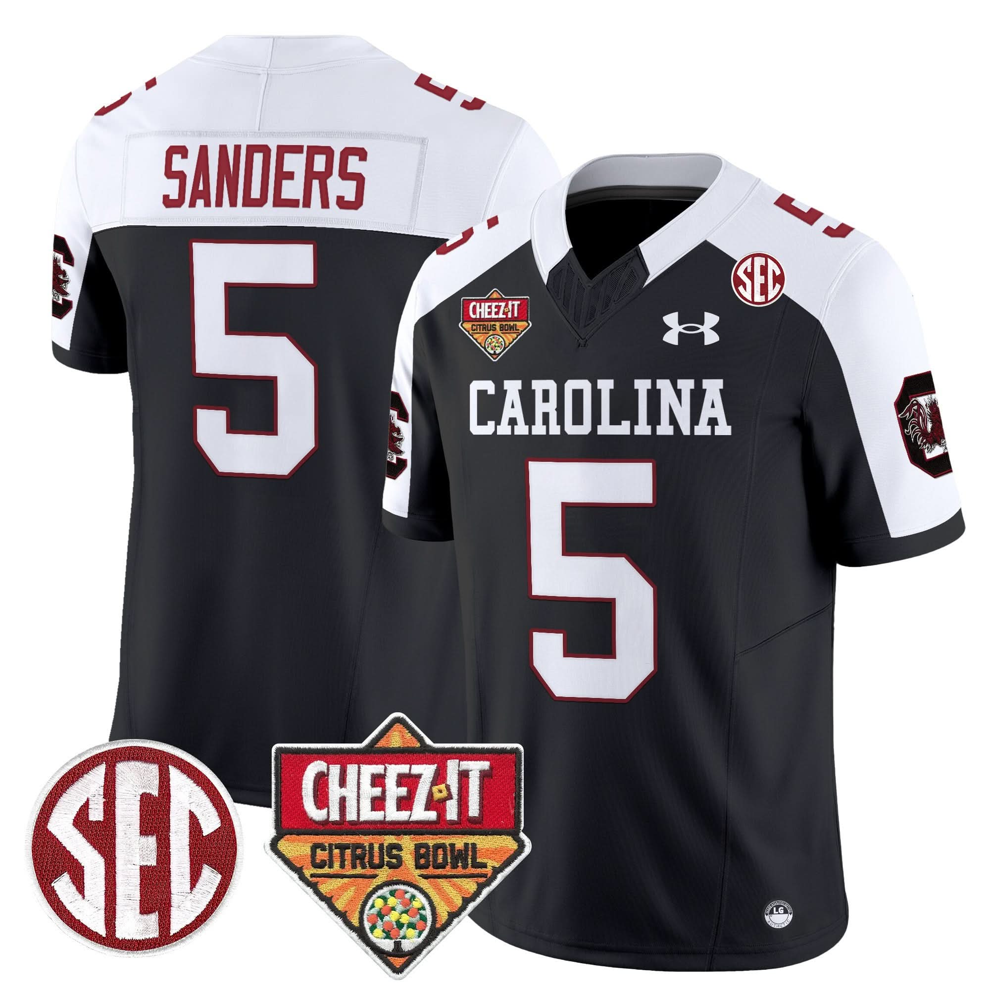 South Carolina Gamecocks 1980 Throwback Cheez-It Citrus Bowl Patch Vapor Limited Jersey - All Stitched 29 South Carolina Gamecocks 1980 Throwback Cheez-It Citrus Bowl Patch Vapor Limited Jersey - All Stitched - Image 29