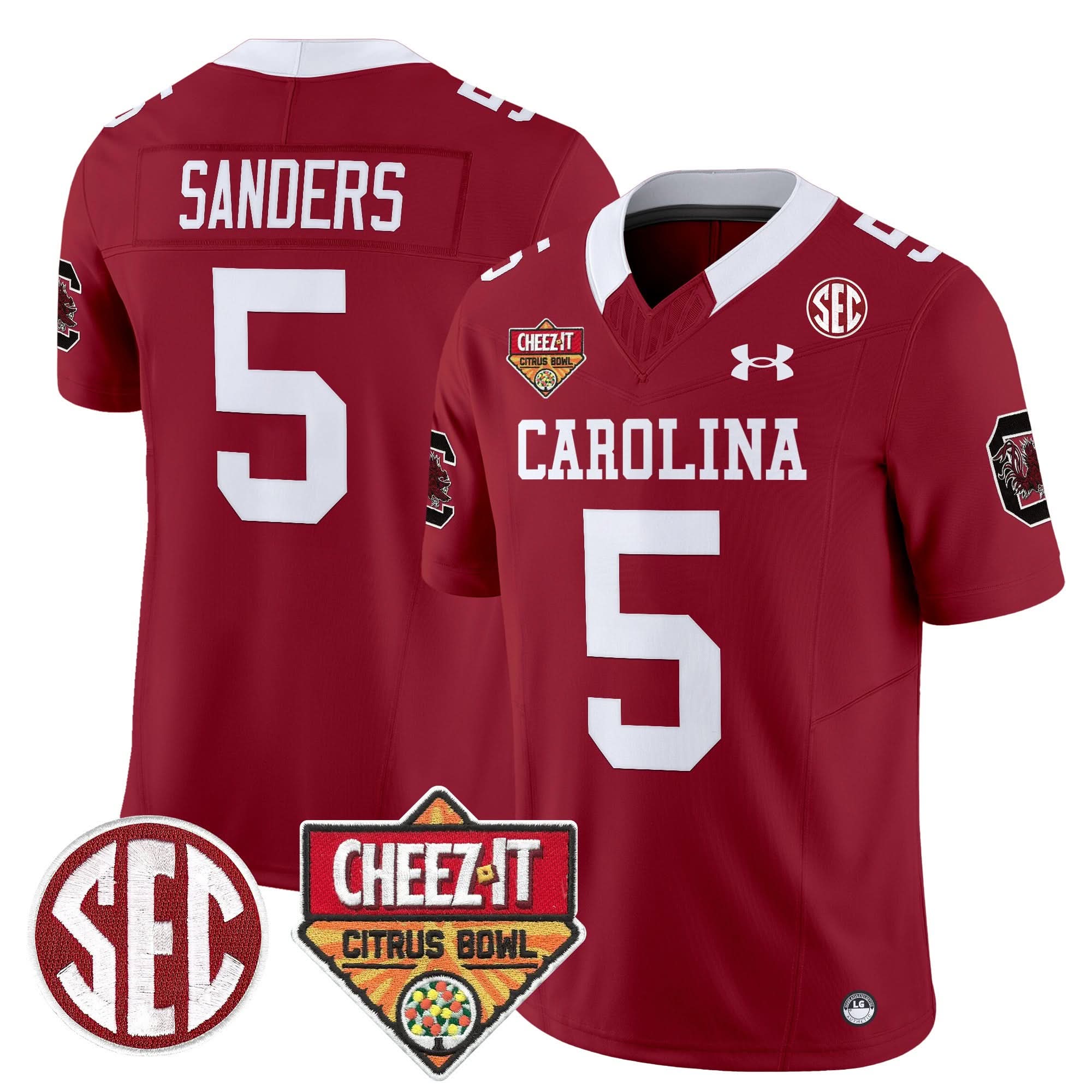South Carolina Gamecocks 1980 Throwback Cheez-It Citrus Bowl Patch Vapor Limited Jersey - All Stitched 23 South Carolina Gamecocks 1980 Throwback Cheez-It Citrus Bowl Patch Vapor Limited Jersey - All Stitched - Image 23