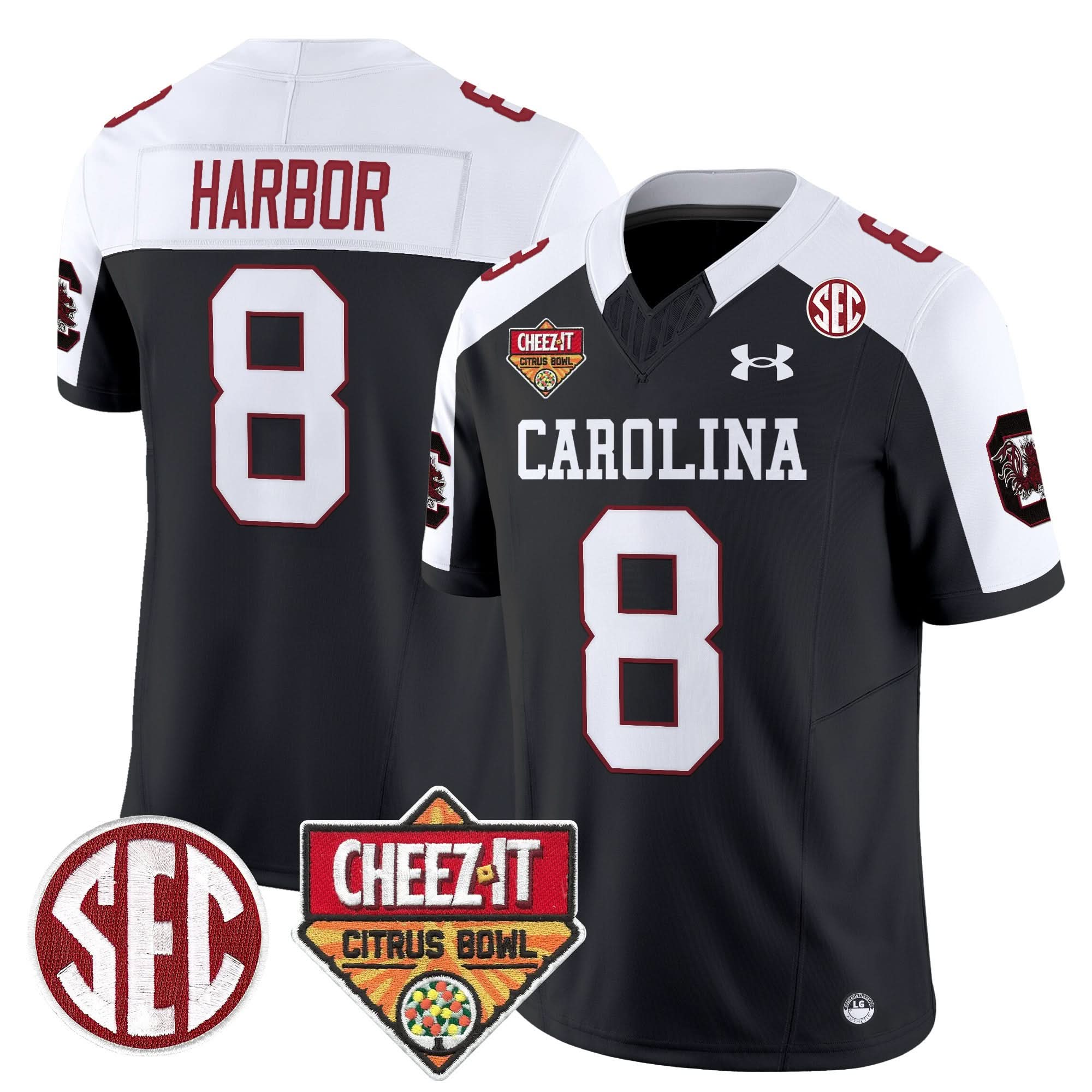 South Carolina Gamecocks 1980 Throwback Cheez-It Citrus Bowl Patch Vapor Limited Jersey - All Stitched 31 South Carolina Gamecocks 1980 Throwback Cheez-It Citrus Bowl Patch Vapor Limited Jersey - All Stitched - Image 31