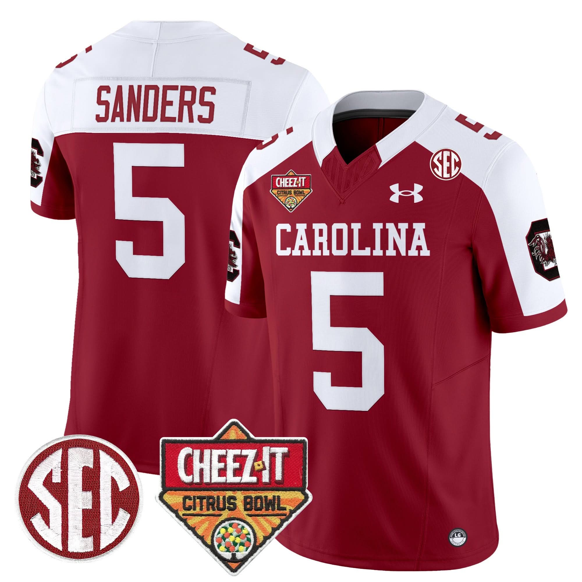South Carolina Gamecocks 1980 Throwback Cheez-It Citrus Bowl Patch Vapor Limited Jersey - All Stitched 20 South Carolina Gamecocks 1980 Throwback Cheez-It Citrus Bowl Patch Vapor Limited Jersey - All Stitched - Image 20