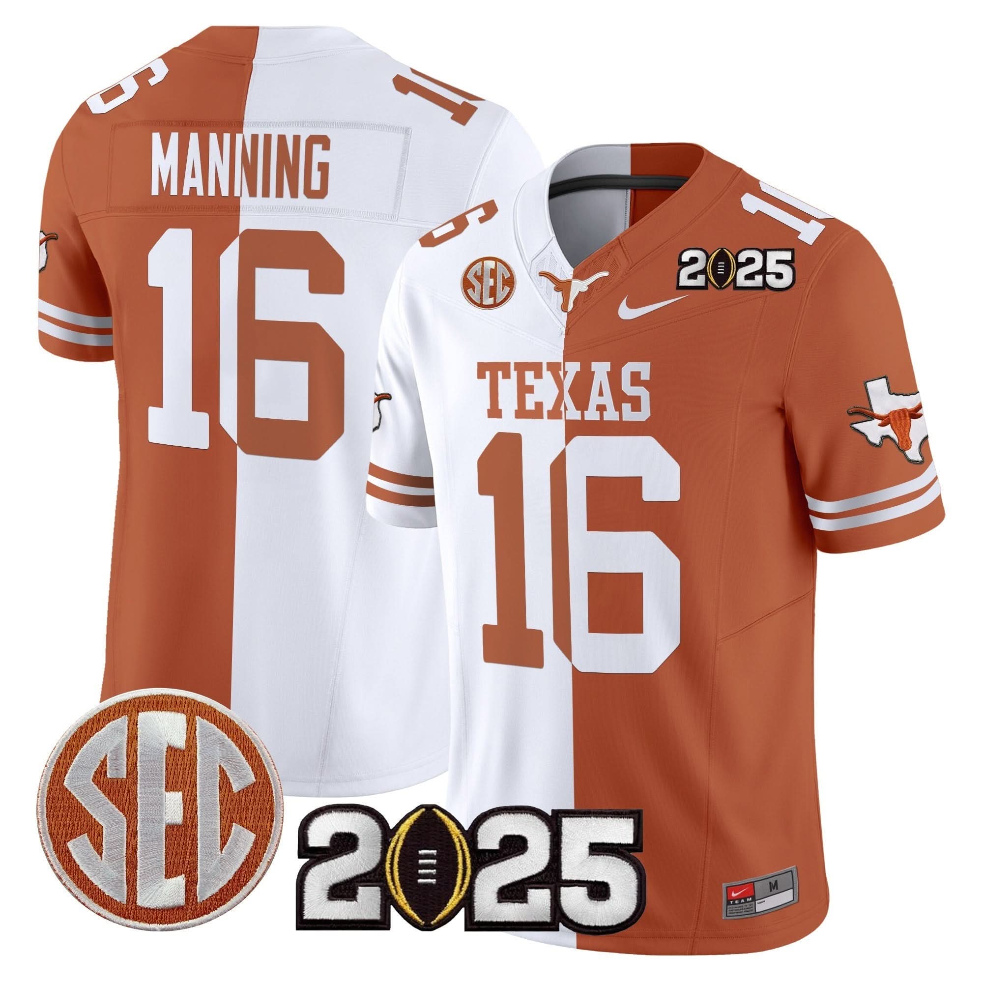 Texas Longhorns 2025 CFP Final Patch Vapor Limited Jersey - All Stitched 42 Texas Longhorns 2025 CFP Final Patch Vapor Limited Jersey - All Stitched - Image 42