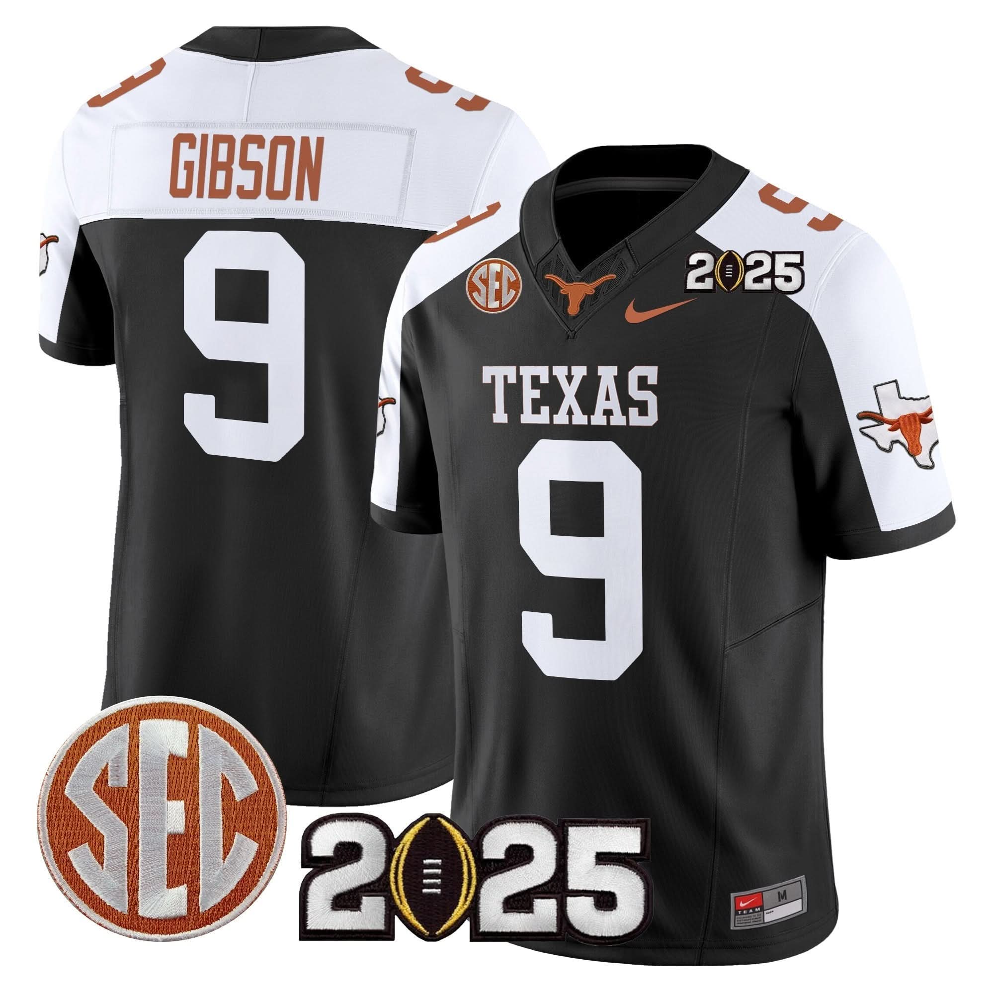Texas Longhorns 2025 CFP Final Patch Vapor Limited Jersey - All Stitched 34 Texas Longhorns 2025 CFP Final Patch Vapor Limited Jersey - All Stitched - Image 34