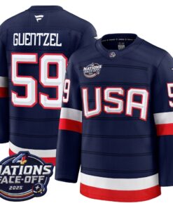 Men USA 4 Nations Face-Off 2025 Premium Jersey - All Stitched