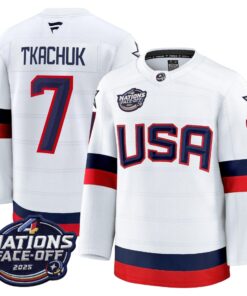 Alternative view of Men USA 4 Nations Face-Off 2025 Premium Jersey - All Stitched