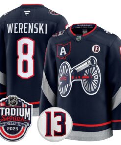 Men's Columbus Blue Jackets 2025 Stadium Series & #13 Johnny Gaudreau Patch Premium Jersey - All Stitched