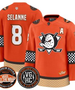 Alternative view of Men Anaheim Ducks Checkerboard 2025 Premium Jersey - All Stitched