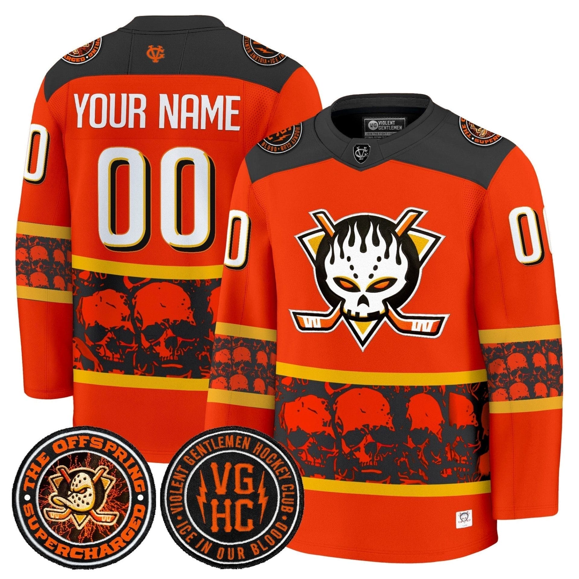 Anaheim Ducks Offspring 2025 Premium Custom Jersey - All Stitched 2 Anaheim Ducks Offspring 2025 Premium Custom Jersey - All Stitched - Image 2