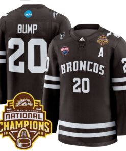 Men Western Michigan Broncos 2025 National Champions Patch Premium Jersey - All Stitched 49 1744796658973