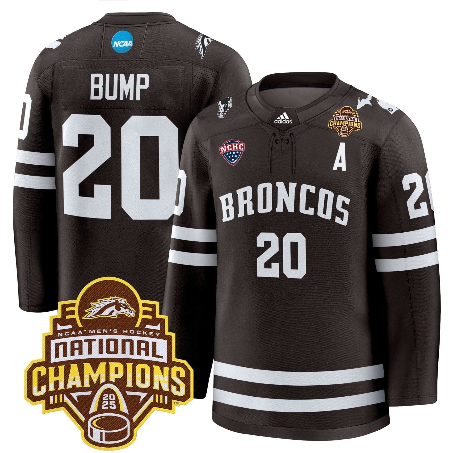 Men Western Michigan Broncos 2025 National Champions Patch Premium Jersey - All Stitched 25 Men Western Michigan Broncos 2025 National Champions Patch Premium Jersey - All Stitched - Image 25