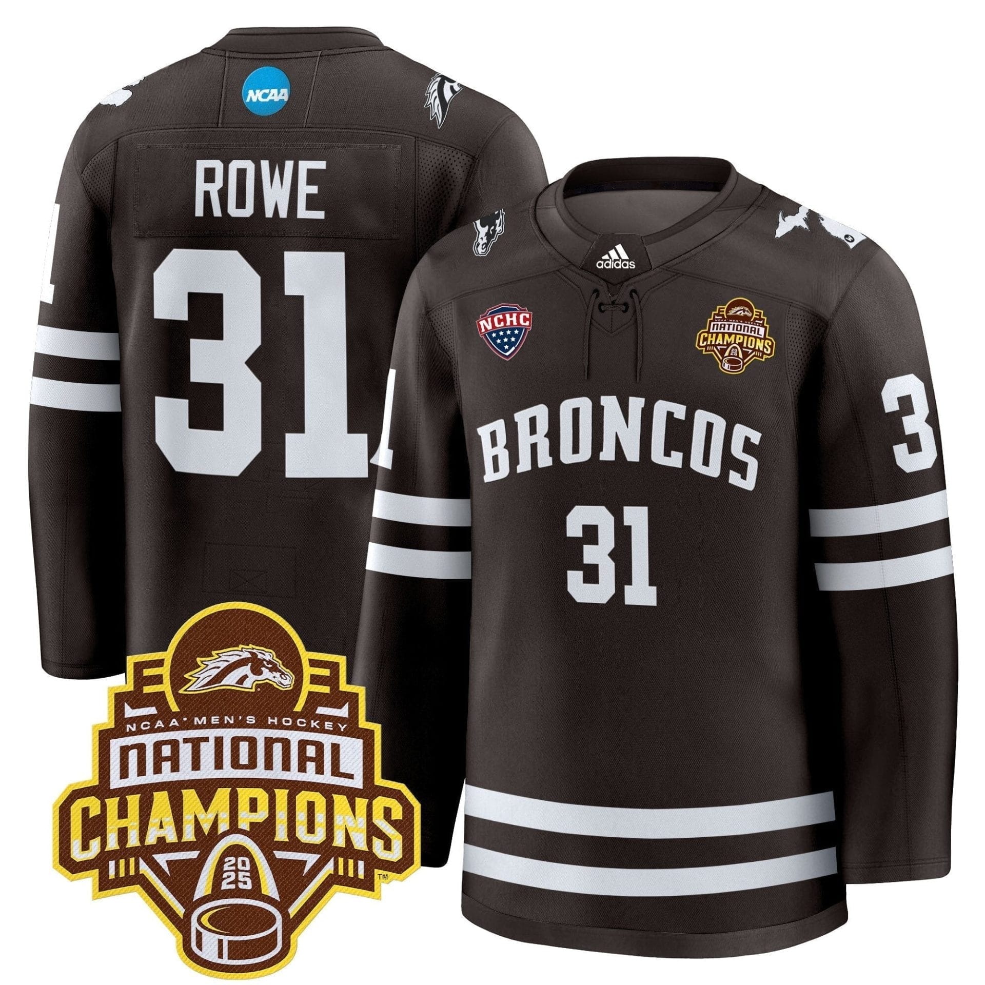 Men Western Michigan Broncos 2025 National Champions Patch Premium Jersey - All Stitched 5 Men Western Michigan Broncos 2025 National Champions Patch Premium Jersey - All Stitched - Image 5