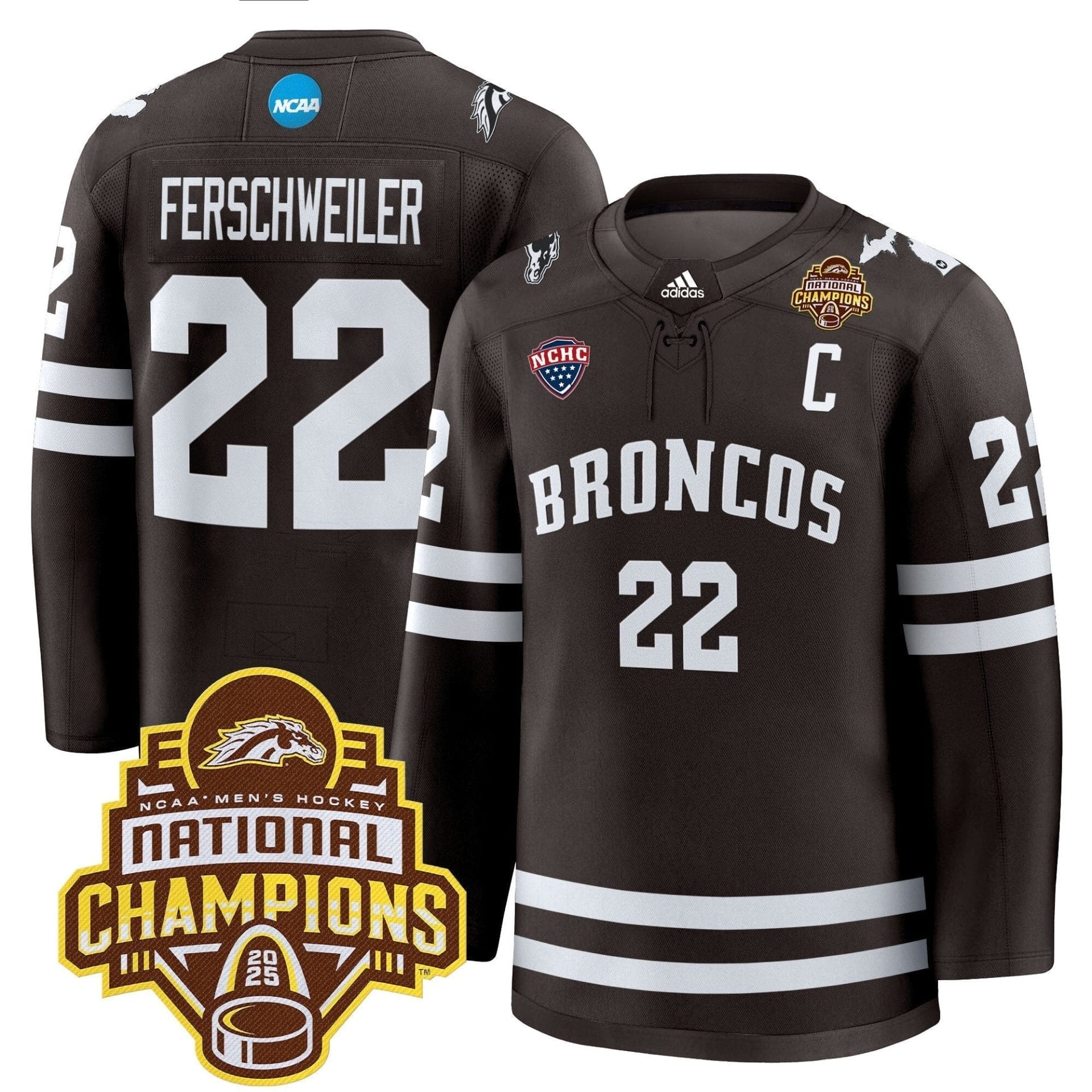 Men Western Michigan Broncos 2025 National Champions Patch Premium Jersey - All Stitched 4 Men Western Michigan Broncos 2025 National Champions Patch Premium Jersey - All Stitched - Image 4