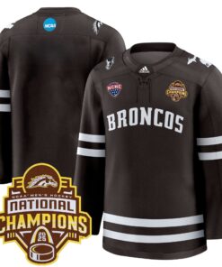 Men Western Michigan Broncos 2025 National Champions Patch Premium Jersey - All Stitched 32 1744796668421