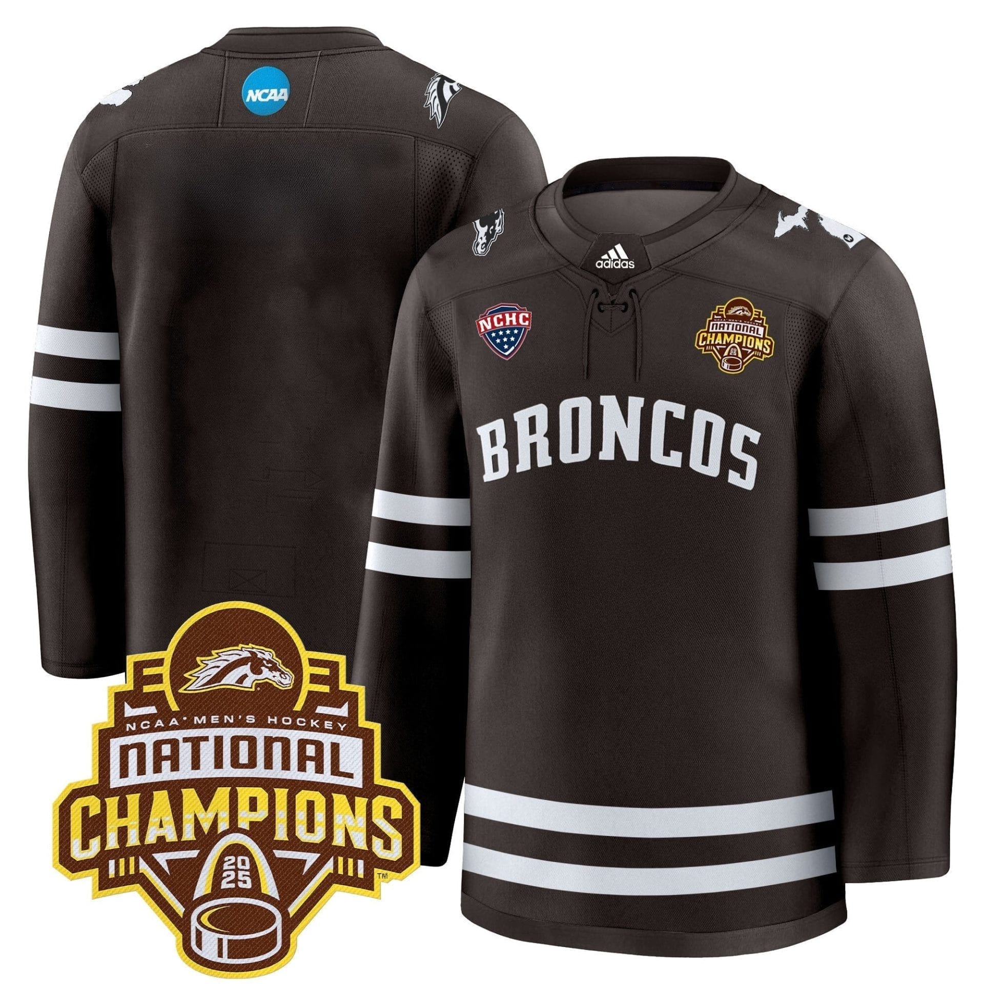 Men Western Michigan Broncos 2025 National Champions Patch Premium Jersey - All Stitched 8 Men Western Michigan Broncos 2025 National Champions Patch Premium Jersey - All Stitched - Image 8
