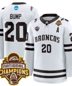 Men Western Michigan Broncos 2025 National Champions Patch Premium Jersey - All Stitched
