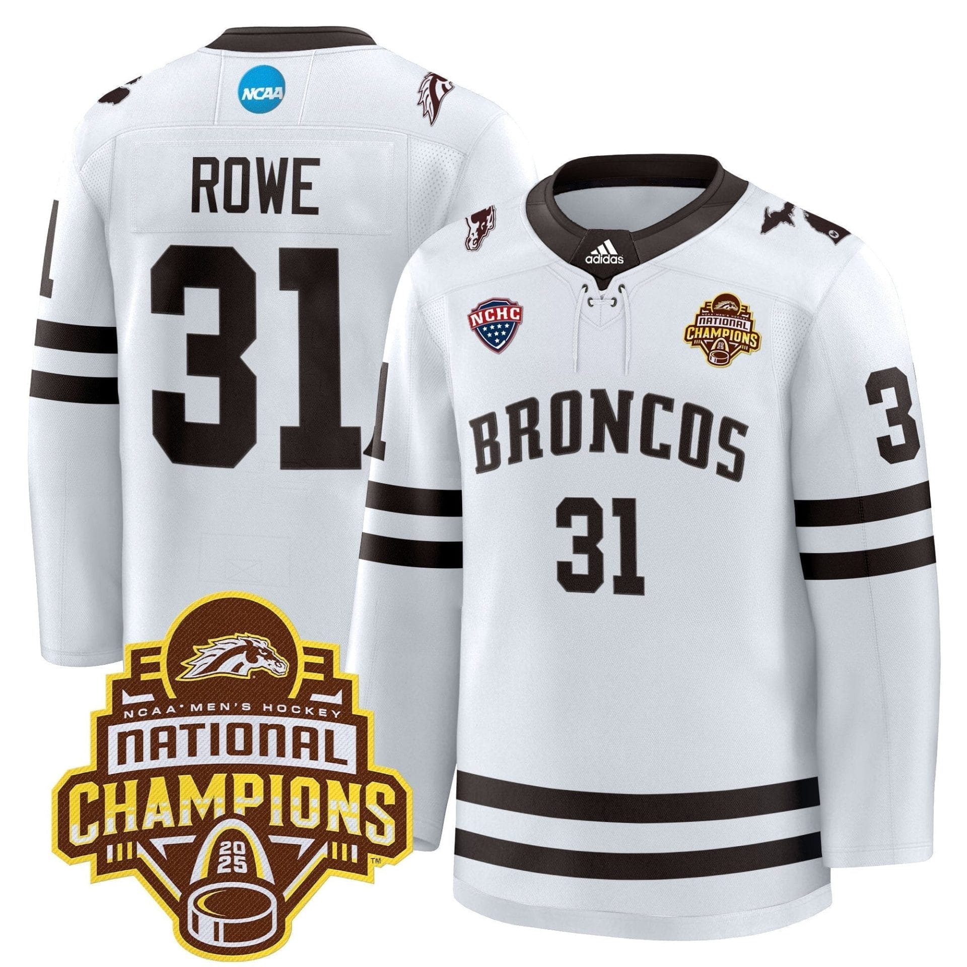 Men Western Michigan Broncos 2025 National Champions Patch Premium Jersey - All Stitched 21 Men Western Michigan Broncos 2025 National Champions Patch Premium Jersey - All Stitched - Image 21