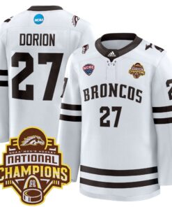Men Western Michigan Broncos 2025 National Champions Patch Premium Jersey - All Stitched 43 1744796676221