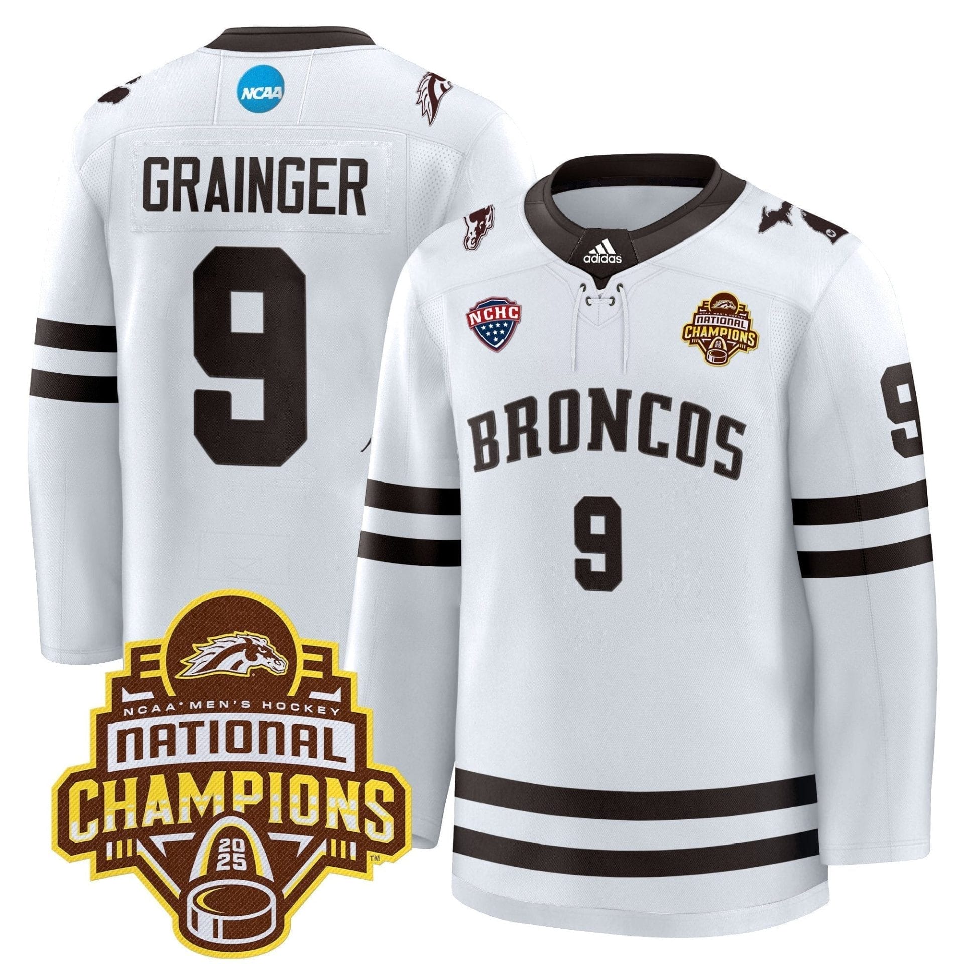 Men Western Michigan Broncos 2025 National Champions Patch Premium Jersey - All Stitched 22 Men Western Michigan Broncos 2025 National Champions Patch Premium Jersey - All Stitched - Image 22