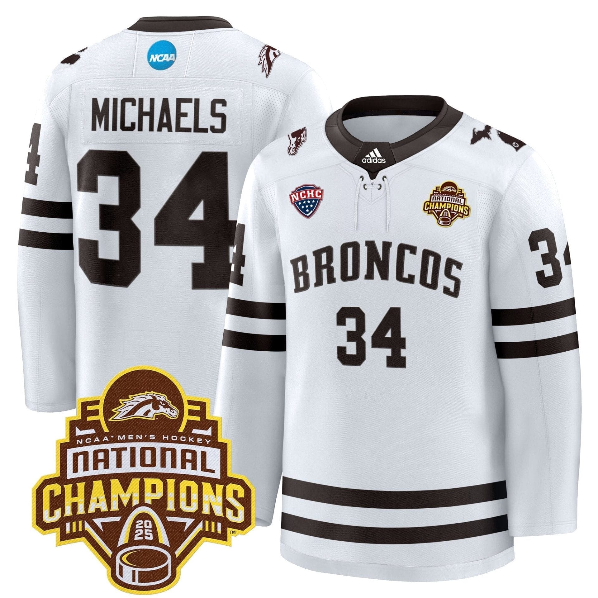 Men Western Michigan Broncos 2025 National Champions Patch Premium Jersey - All Stitched 23 Men Western Michigan Broncos 2025 National Champions Patch Premium Jersey - All Stitched - Image 23